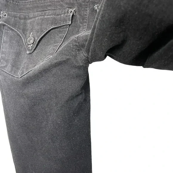 Hudson Collin Women's Black Super Stretch Skinny Jeans Size 26 Streetwear Edgy - Picture 9 of 11